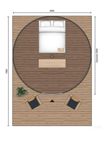 2D Floorplan Bell Tent1 Bell Tent