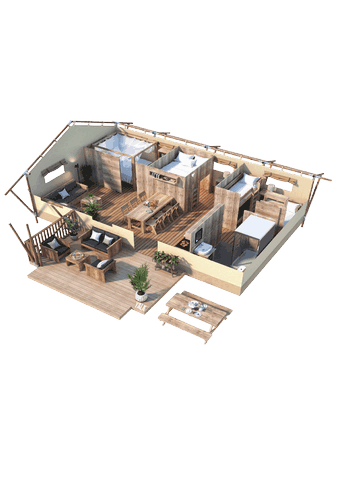 3D Floorplan Luxury Lodge 49 Luxury Lodge 49